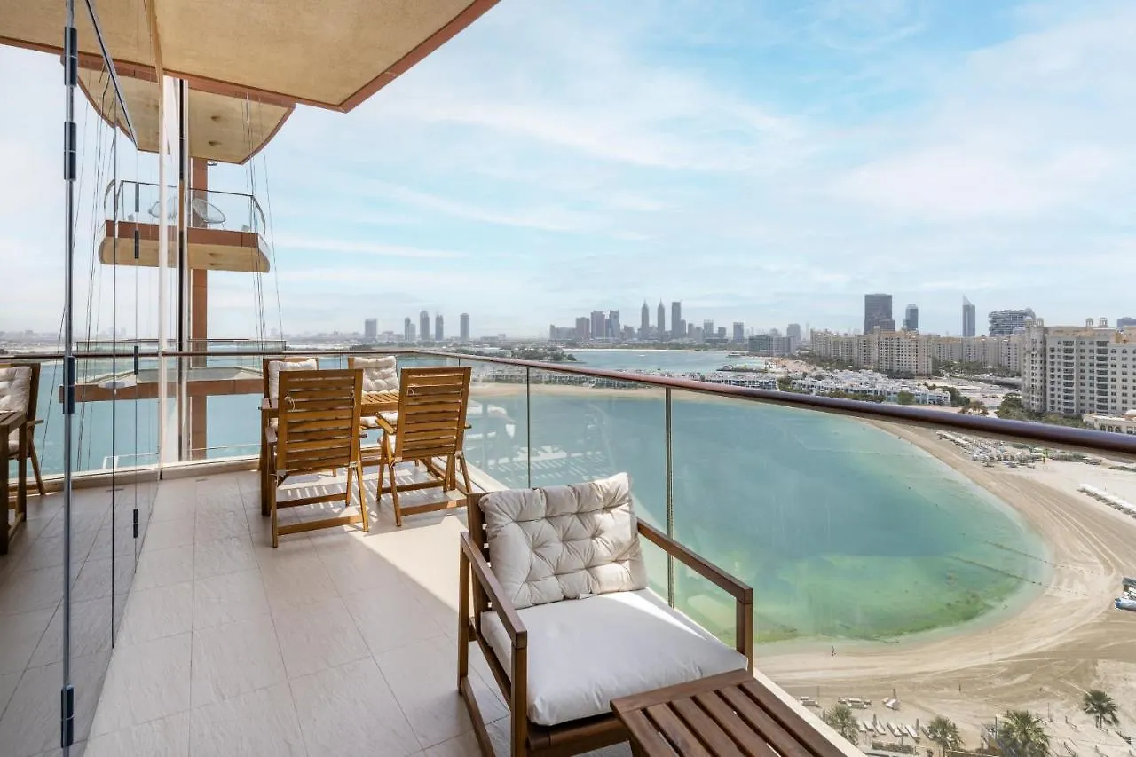 Full Sea View - 2Br W Maid'S Room In Tiara Residence, Palm Jumeirah - Allsopp & Allsopp Дубай